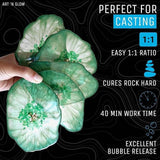 Art ‘N Glow Epoxy Resin for Clear Casting and Coating - 32 Ounce Kit - Perfect for Molds, Crafts, Tumblers, Jewelry, Wood - Food Safe, Bubble Free, Art 'N Glow