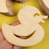 Factory Direct Craft Group of 24 Unfinished Wooden Ducky Cutouts for Craft Activities and Baby Shower Decorating… Factory Direct Craft