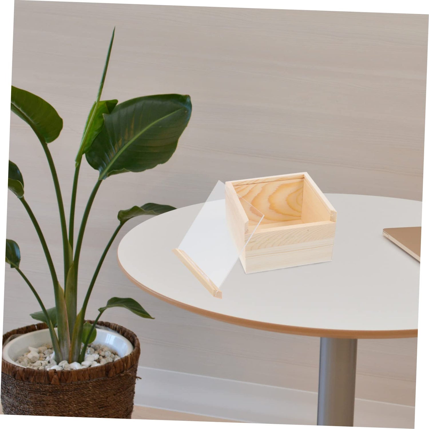 Anneome Box Storage Wooden Box Decorative Treasure Chest Gift Packing Piggy Bank for Adults Tray Decorations Adult Piggy Bank Clear Lid Wood Jewelry Anneome