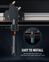 OMTech CO2 Laser Alignment Tool, Precision Red Laser Pointer for 50W 60W 80W 100W 130W 150W Laser Engravers Engraving Marking Cutting Machines, OMTech