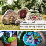 Red Paint Markers Pens - Single color 6 Pack Permanent Oil Based Paint Pen, Medium Tip, Quick Dry and Waterproof Marker for Rock, Wood, Fabric, Overseas