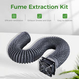Creality Official Fume Extraction Kit, 4000 RPM High-Efficiency Ventilation Fan, Exhaust Smoke & Odors, Compatible for 3D Printer Enclosure with Fan Creality