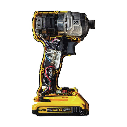 DEWALT 20V MAX XR Cordless Impact Driver Kit, Brushless, 1/4" Hex Chuck, 3-Speed, 2 Batteries and Charger (DCF887D2)