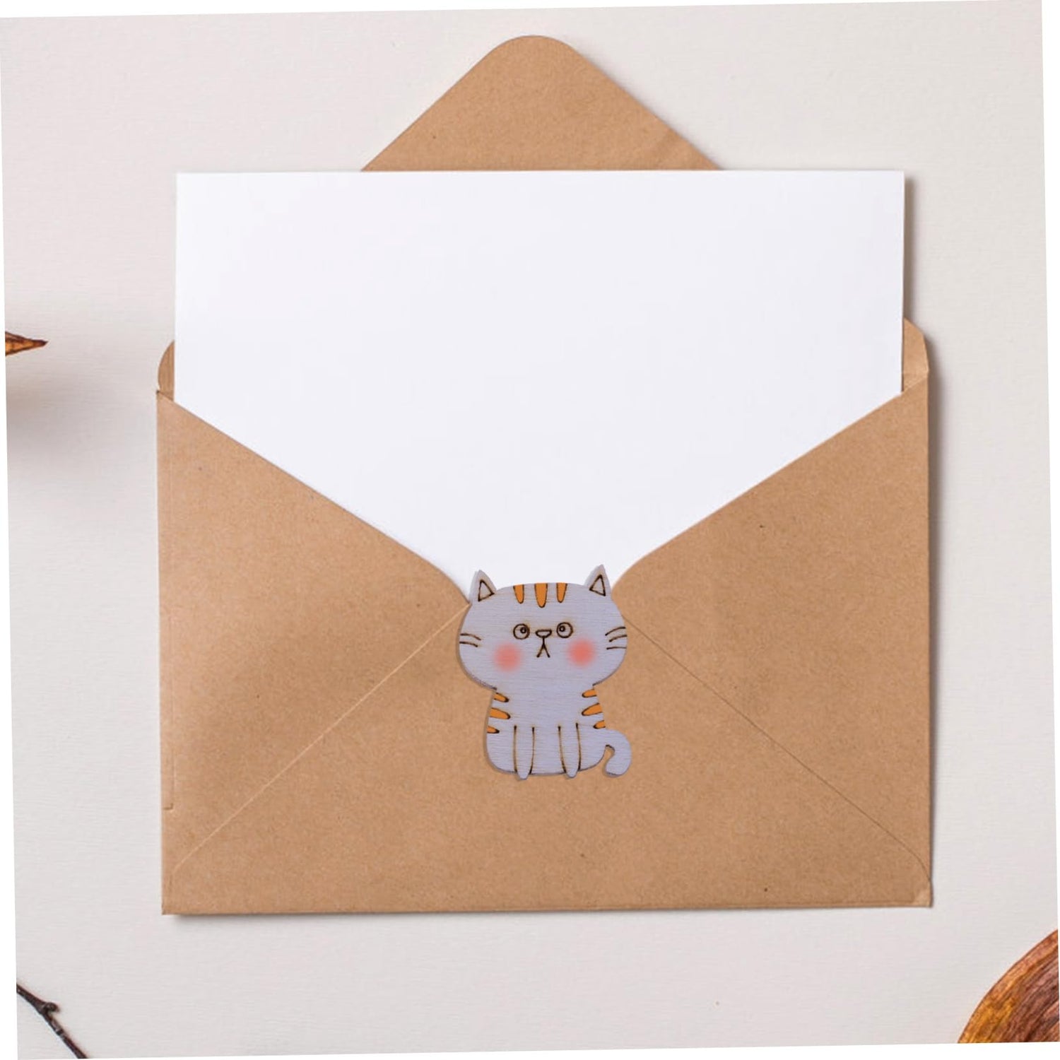 ibasenice 100pcs Wooden Cat Chips Unfinished Cat Wood Plaques Wood Cat Figurine Unfinished Wood Cutouts Animal Wooden Ornaments Wooden Cat Discs ibasenice