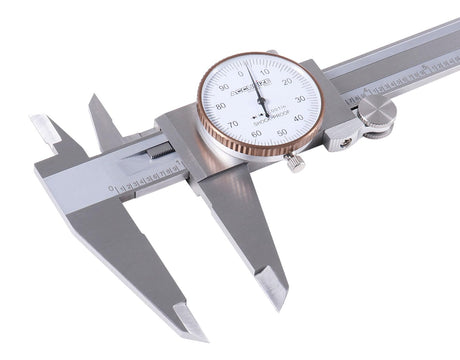 Accusize Industrial Tools 0-12 inch by 0.001 inch Precision Dial Caliper, Stainless Steel, in Fitted Box, P920-S212 Accusize Industrial Tools