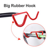 PHUNAYA Bike Hanger Wall Mount Bike Hook Horizontal Foldable Bicycle Holder Garage Bike Storage Bicycle Hoist Heavy Duty Screws (2 pack) PHUNAYA