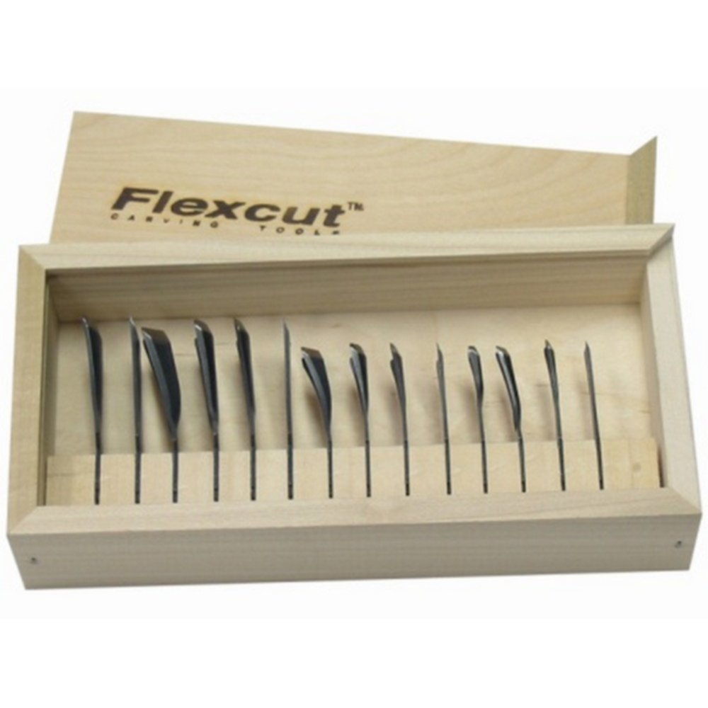 Flexcut RG100 Deluxe Power Gouge Set For Carving Tools Home & Garden - WoodArtSupply