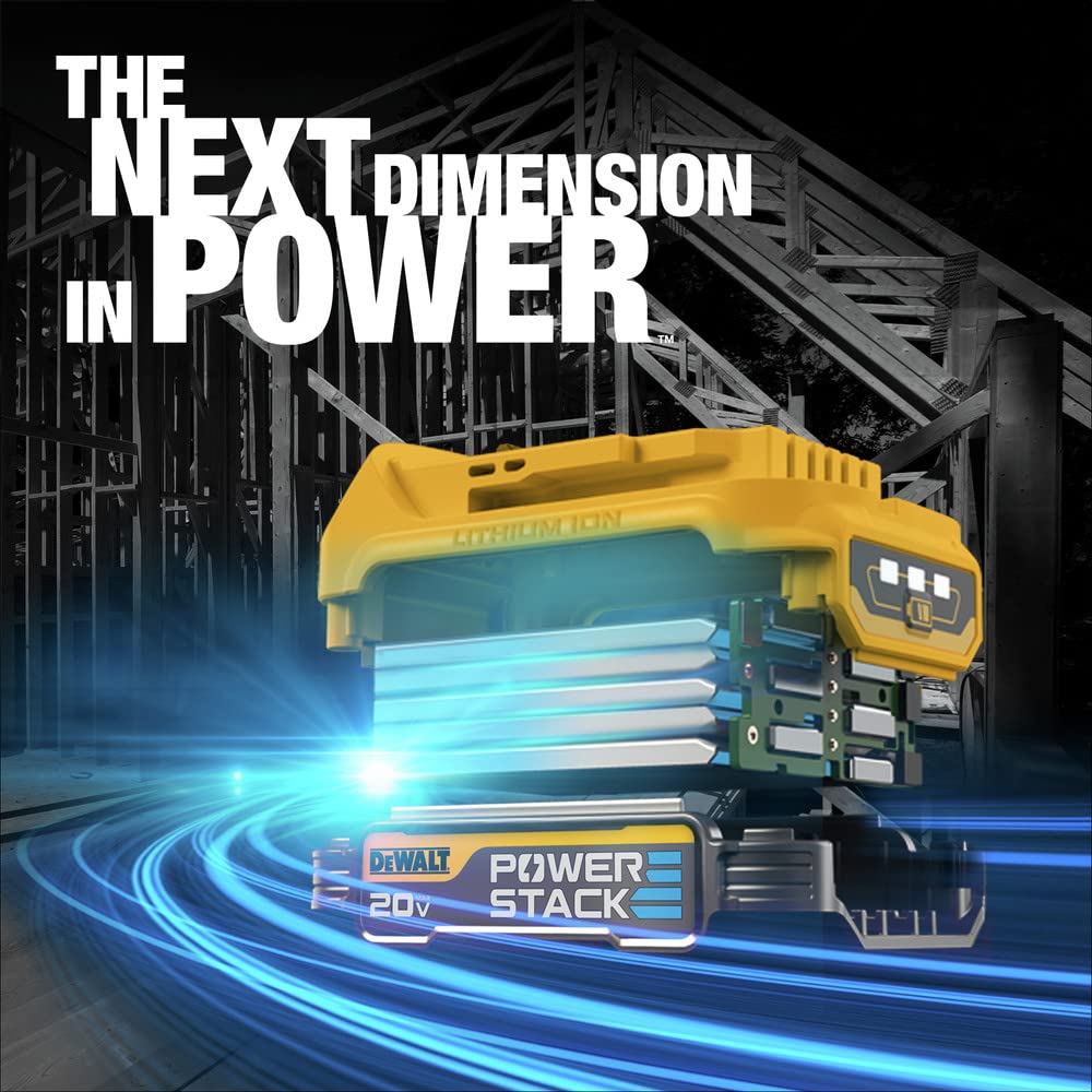 DEWALT 20V MAX* POWERSTACK™ Compact Battery (DCBP034) - WoodArtSupply