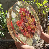 RESINWORLD 12'X2'' Deep Large Round Tray Mold + Set of 4", 3", 2", 1.5", 1", 0.5" Clear Silicone Cube Molds ResinWorld