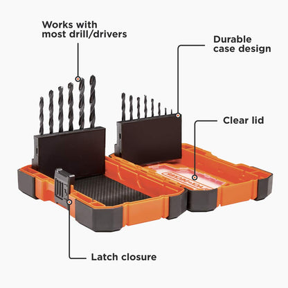 beyond by BLACK+DECKER Drill Bit Set, 14-Piece (BDA14BODDAEV) - WoodArtSupply