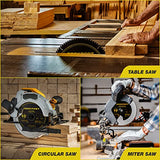 ROCKPORT Table Saw Blades 10 inch 80 Teeth - (3 Pack) 10" Table Saw Blades & 10 inch Miter Saw Blades, 5/8" Arbor, Multipupose Carbide Tip Circular ROCKPORT