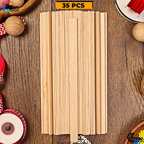 Wooden Craft Sticks Premium Quality - Hardwood Paint Stir Sticks - Wood Paint Sticks for Crafts - Popsicle Craft Wood Strips - Worked Perfect and