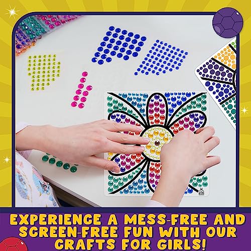 SUNGEMMERS Window Art Suncatcher Kits - Great Birthday Gift Idea, 6 7 8 9 10 11 12 Year Old Girl - Fun Arts for Kids, Spring Crafts PURPLE LADYBUG