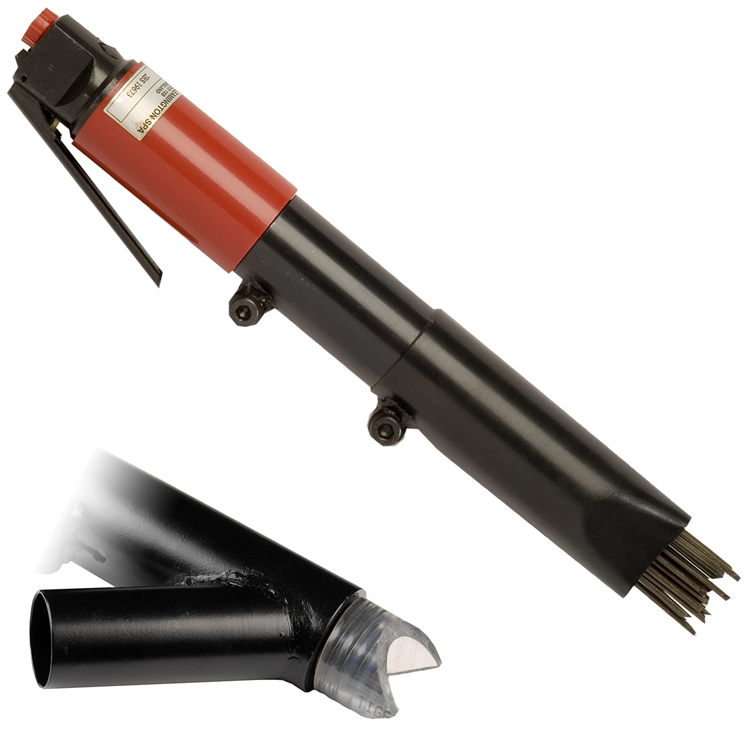 CS Unitec | 2B Needle Scaler with Vacuum Shroud | 19 Needle Air Chisel ...