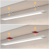 MYPLUS 16 Inch Under Cabinet Lights with Hand Wave, Under Counter Lighting 4000K Natural White,Dimmable,Plug and Play,LED Lights for Kitchen Cabinet, MYPLUS