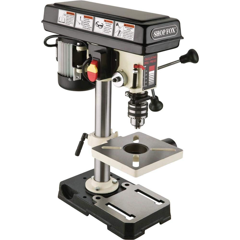 Shop Fox W1667 1/2 HP 8-1/2-Inch Bench-Top Oscillating Drill Press - WoodArtSupply