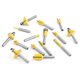 KOWOOD Router Bits Set of 15 Pieces 1/4 Inch Woodwork Tools for Beginners KOWOOD