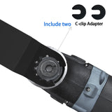 AIFICUT 50pcs Wood Plastics Metal Multitool Blades Titanium oscillating Saw Blades Quick Release Fit Dewalt Tools Bosch Porter Cable Black & Decker AIFICUT