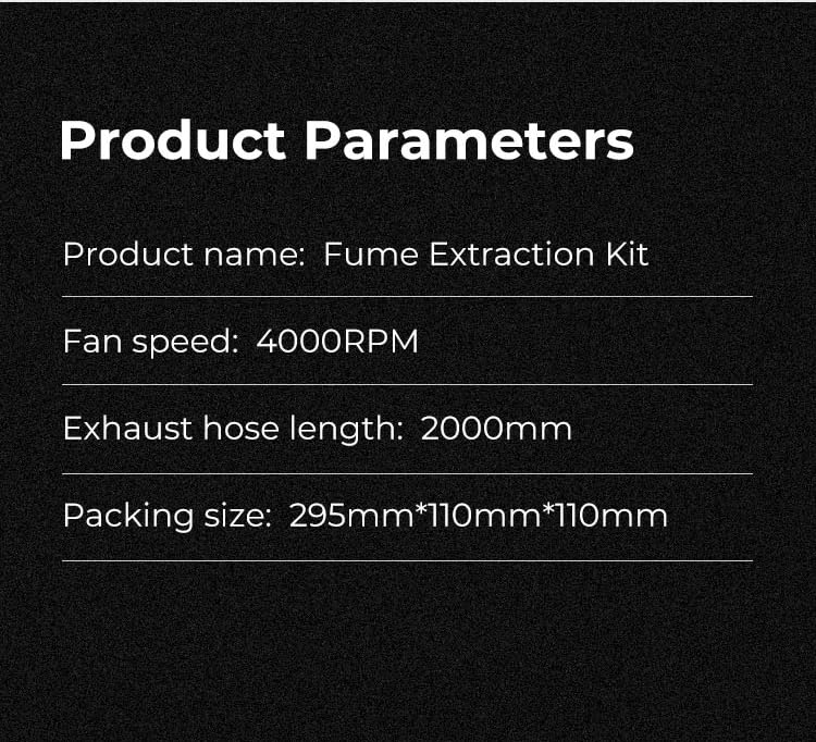 Creality Upgraded Fume Extraction Kit for Ender Plus 3D Printer Enclosure-with Exhaust Fan Interface or Laser Engraver Enclosure Pro Efficient - WoodArtSupply