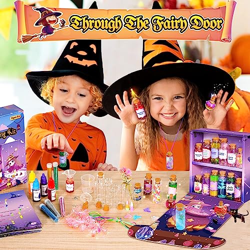 CGBOOM Potion Making Kit for Kids, Fairy Potions Crafts Kit for Girls, Creative Gift & Magic Potions Toys with 18 Bottles Mixen Magic Experiments for