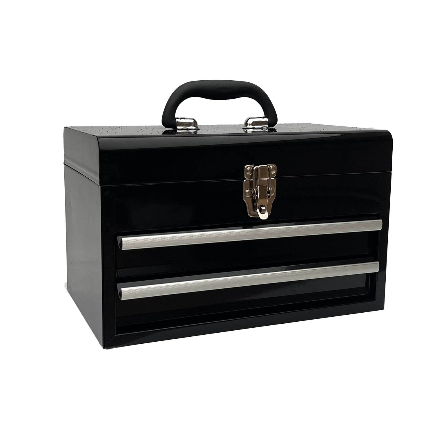 Workington Portable Metal Tool Chest with 2 Drawers, 14" 2-Drawer Tool Chest Cabinet with Ball Bearing Drawer Slides, Steel Tool Storage Box Workington