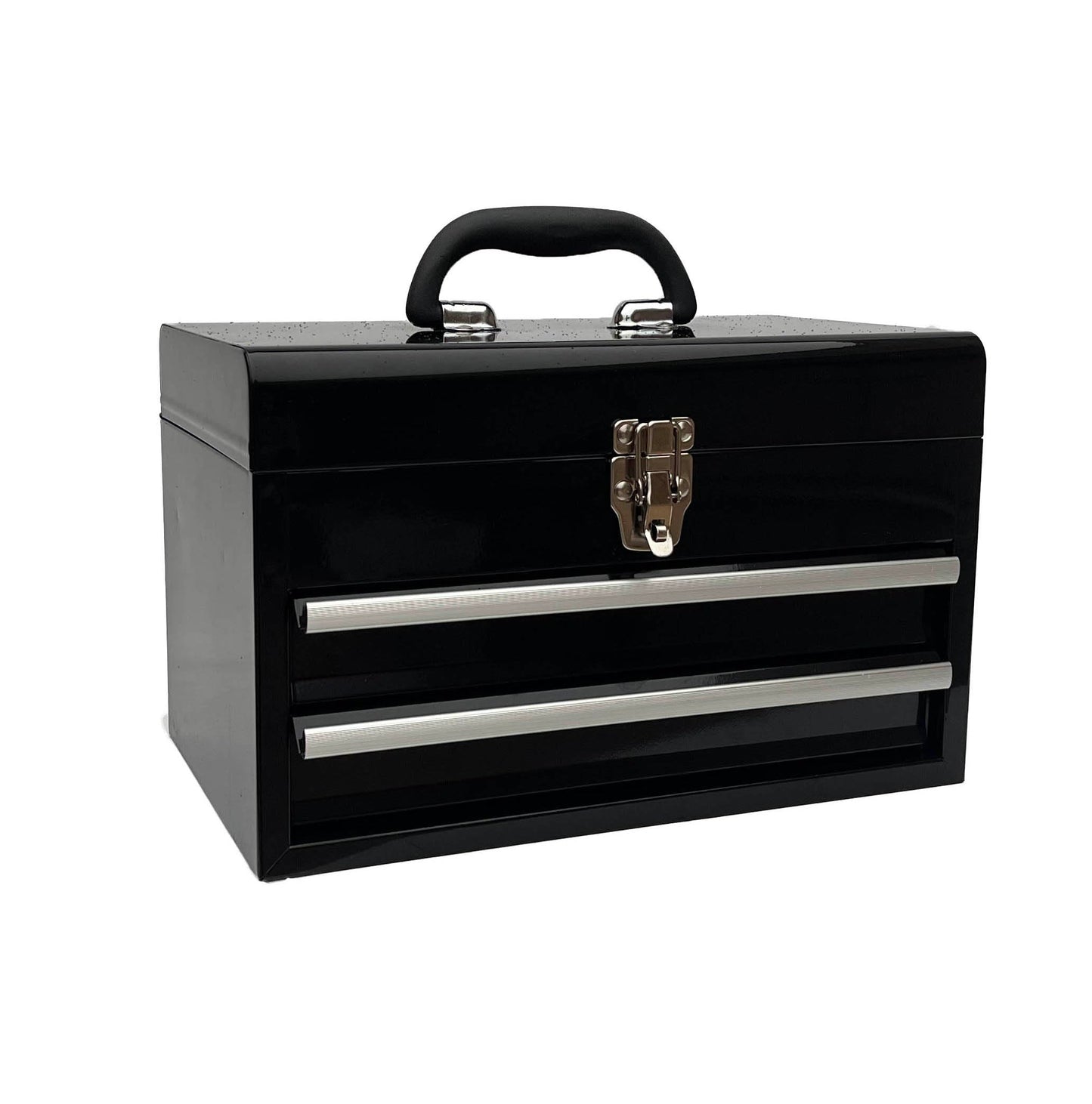 Workington Portable Metal Tool Chest with 2 Drawers, 14" 2-Drawer Tool Chest Cabinet with Ball Bearing Drawer Slides, Steel Tool Storage Box - WoodArtSupply