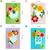 QIAONIUNIU Card Making Kits DIY Handmade Greeting Card Kits for Kids, Christmas Card Folded Cards and Matching Envelopes Thank You Card Art Crafts QIAONIUNIU