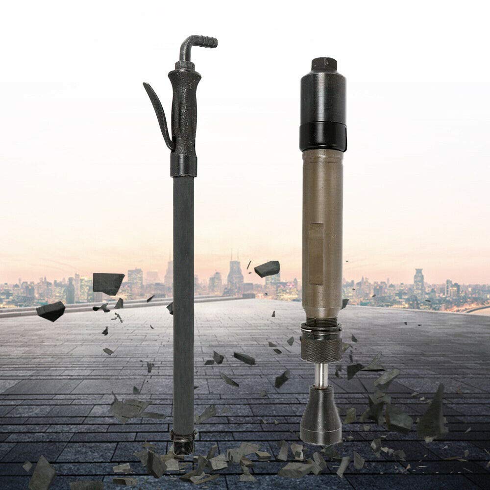 Pneumatic Tamping Machine D9 Pneumatic Tapping Machine Earth Sand Rammer Tamper Air Drill Tamper Tapper Hammer Sander 1180mm (USA Stock) WoodArtSupply