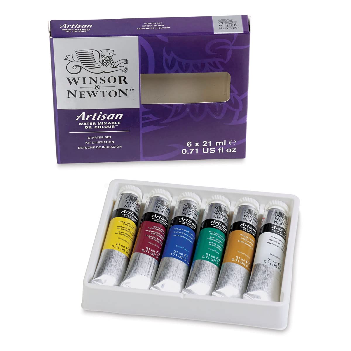 Winsor & Newton Artisan Water Mixable Oil Paint Set, Starter Colors - Set of x tubes Winsor & Newton