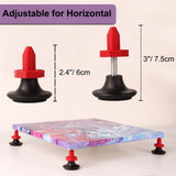 𝗟𝗢𝗣𝗔𝗦𝗔 Adjustable Canvas Support Stands for Acrylic and Epoxy Pouring Paint, Cabinet Door Elevated and Canvas Feet Risers for Paint Clean (4pcs) LOPASA