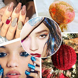 Extra Fine Glitter, Set of 36 Colors Nail Arts Cosmetic Glitter, Resin Crafts Loose Glitter Powder Shaker for Face Body Hair Eye Lip Gloss Makeup, Estanoite