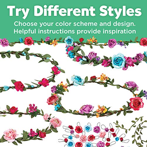 Creativity for Kids Flower Crowns Craft Kit - Create 4 Hair Accessories Creativity for Kids