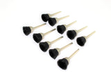 TEMO 10 pc Nylon Plastic Bristle 1/2 Inch Cup Wire Brush #404 1/8 Inch Shank for Dremel Rotary Tools - WoodArtSupply