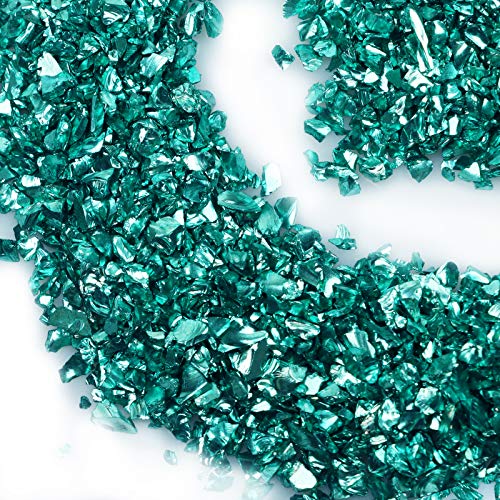 Crushed Glass Craft Glitter for Resin, Irregular Metallic Crystal Chips Sprinkles Chunky Glitter Shiny Nail Sequins Flakes for Nail Art DIY Jewelry - WoodArtSupply