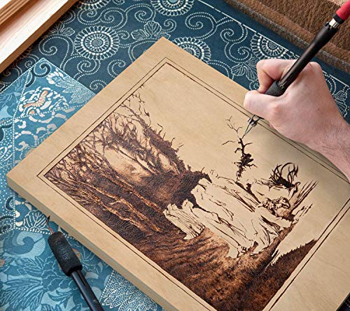 Arteza Wooden Canvas Board, 8x10 Inch, Pack of 5, Birch Wood, Cradled Artist Wood Panels for Painting, Encaustic Art, Wood Burning, Pouring, Use with ARTEZA