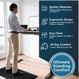 ComfiLife Anti Fatigue Floor Mat – 3/4 Inch Thick Perfect Kitchen Mat, Standing Desk Mat – Comfort at Home, Office, Garage – Durable – Stain ComfiLife