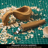 BeaverCraft Hook Knife Wood Carving SK1S Spoon Carving Knife with Leather Sheath - Wood Carving Hook Knife - Spoon Bowl Carving Tools - Wood Carving BeaverCraft
