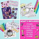 Horizon Group USA L.O.L. Surprise! Double Feature Super Sketch & Create, 350+ Piece Art Activity Set, Includes Coloring Pages, Crayons, Gel Pens, L.O.L. Surprise!