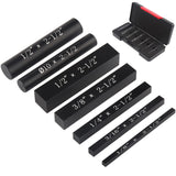 EANOSIC Setup Blocks Height Gauge Set, 7pcs Precision Aluminum Setup Bars for Router and Table Saw Accessories Woodworking Set Up, Bars Include Laser EANOSIC