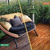 Interlocking Deck Tile (Pack of 10, 12"x12") Acacia Hardwood Deck Tile, Interlocking Patio Tile in Solid Acacia Wooden Oiled Finish Waterproof all WoodArtSupply