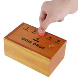 Juegoal Coin Drop Set, Pennies Dice Games for Kids and Adults, Wooden Tabletop Board Game Sets for 2-6 Player, Wood Penny Game Box Includes 48 Chips Juegoal