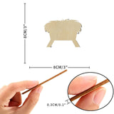 Manger Wood Craft Unfinished Wooden Cutout Art DIY Wooden Signs Inspirational Wall Plaque Classic Hanging Wall Signs Decor for Bedroom Kitchen Living Arupkeer