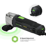 GALAX PRO 2.4Amp 6 Variable Speed Oscillating Multi-Tool Kit with Quick-Lock accessory change, Oscillating Angle:3°, 28pcs Accessories and Carry Bag GALAX PRO