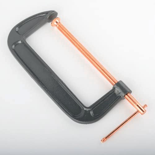 ATE Pro. USA - Heavy Duty Steel 8" C Clamp - Iron Alloy - Versatile Clamp for Brake, parts assembly, fastening, welding, woodwork, metal work, auto - WoodArtSupply