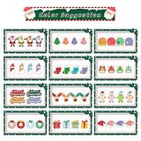 Springflower 36pcs Wooden Christmas Ornaments for Hanging Decorations,12 Styles Unfinished Wood Slices with Holes for Kids,DIY Craft Gift Toys with SpringFlower