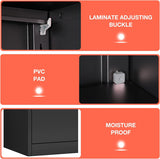 LUCYPAL Metal Storage Cabinet with Locking Doors,Locking Steel Storage Cabinet with 4 Adjustable Shelves,72" H Tall Tool Storage Cabinet for LUCYPAL