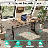 Monomi Electric Standing Desk, Height Adjustable Desk 55x 28 Inches, Ergonomic Home Office Sit Stand Up Desk with Memory Preset Controller (Black Monomi