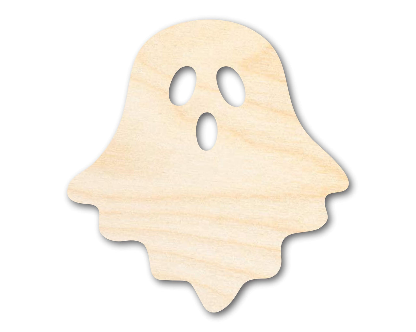 Unfinished Sheet Ghost Shape | Halloween Craft Cutout | up to 36" DIY 10" / 1/8" - WoodArtSupply