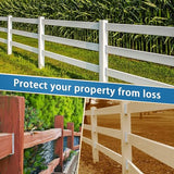 LukLoy 2x4 Brackets for Wood Rail, 20 Pack Fence Brackets Repair Kit Galvanized, Includes 140PCS 304 Stainless Steel Screws LukLoy