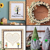 ZQYYQZ 300pcs 15mm Half Wooden Beads, Unfinished Natural Half Wooden Split Round Wood Balls for Painting DIY Crafts, Kids Craft, Christmas Party ZQYYQZ